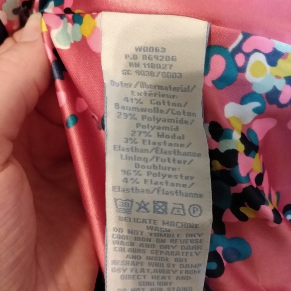 Boden Dark Blue Black Blackfriars Preppy Peplum Zip Jacket Size 6 - Picture 5 of 5